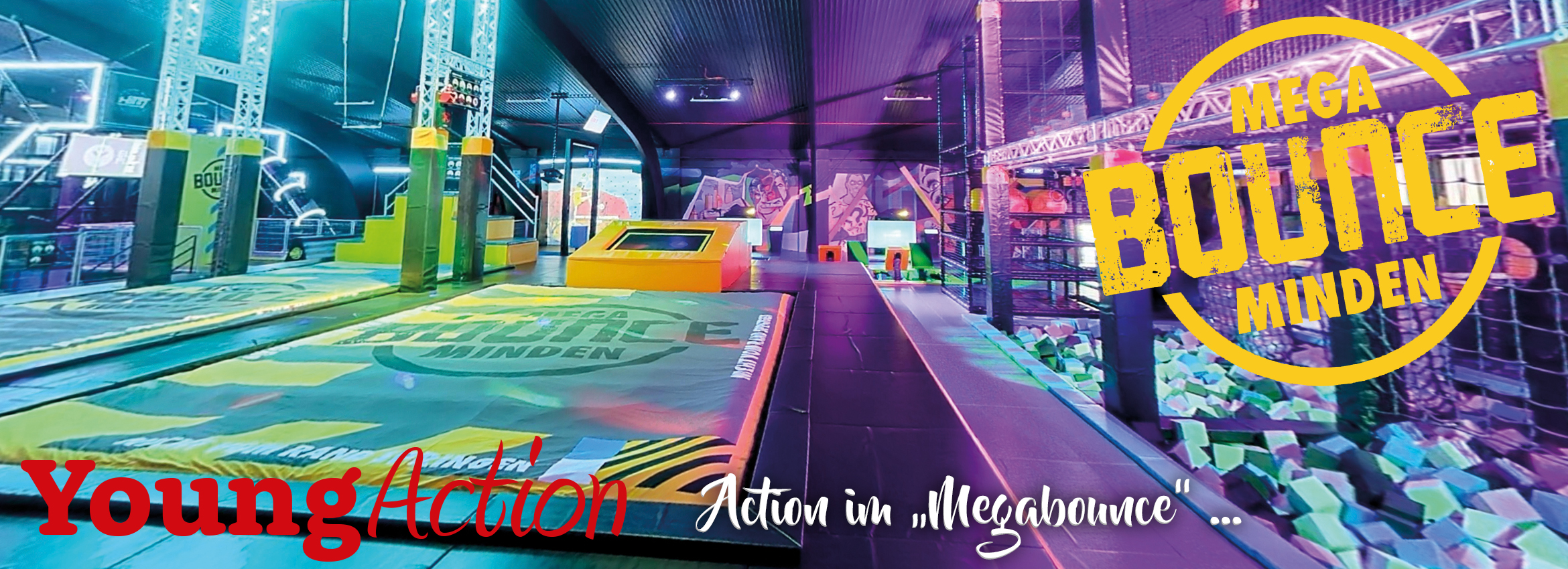 Action im „Megabounce“ … 